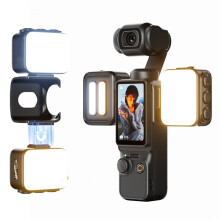 Magnetic LED Fill Light for Osmo Pocket 3 4 4 Pro Dual Side 3000K 6500K Stepless Dimming Gimbal Selfie Vlog Light