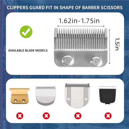 Premium 8-Piece Clipper Guard Set Professional Clipper Guide Comb Set Compatible with Most for  Clippers 2
