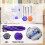 Replacement Accessories Kit for  Flow Robot Vacuum,Main Brush ,Side Brush,Hepa Filters,Track Mop Cloth,Dust Bag 4