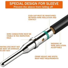 1set DT Series Solid Contact Connector Kits, Universal Contact Automotive Terminals, with Green Terminals