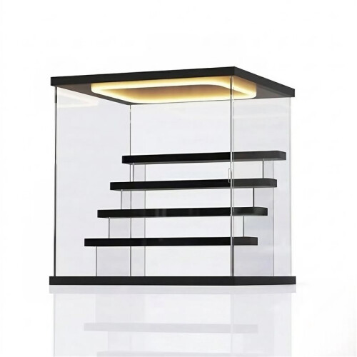 Acrylic Lighted Display Case for Collectibles, 5 Tier Figure Display Box