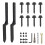 2X Fence Post Repair Kit Quick Fix Broken Wood Posts Support Steel Anchor Stakes 1