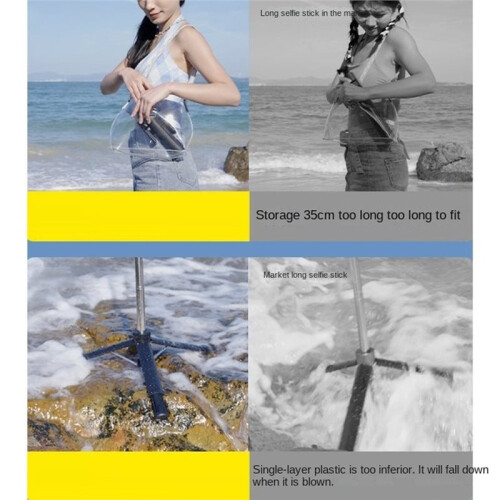 Selfie Stick,Overhead Selfie Stick Phone Tripod,Extension Tripod for LiveStreaming Vlog,Includes Wireless Remote Control 1