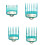 Premium 8-Piece Clipper Guard Set Professional Clipper Guide Comb Set Compatible with Most for  Clippers 5