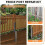 2X Fence Post Repair Kit Quick Fix Broken Wood Posts Support Steel Anchor Stakes 6