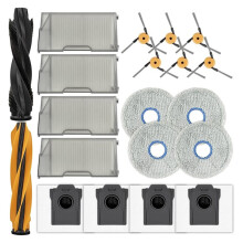 (20 Pack) Replacement Parts for  X60 Max Ultra Complete Roller Brushes, Mop Pads, Filters, Bags, Side Brushes