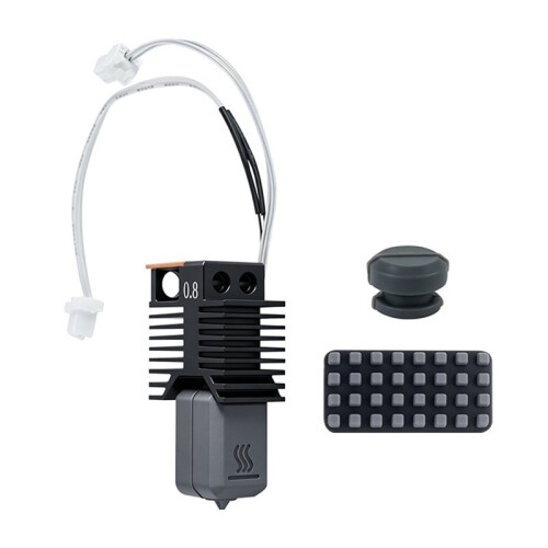 For Snapmaker U1 3D Printer 0.8mm Hardened Steel Hotend Assembly All Metal Ceramic Block Kit Stable Precise Heating 1