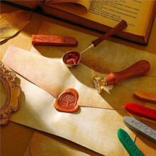 42 Pcs Vintage Wax Seal Stationery Set Paper Letters Envelope Stamp Writing Papers Envelope Wax Sticks Tea Candles Spoon