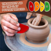 7Pcs Soft Rubber Rib for Pottery Clay Silicone Ceramics Tools for DIY Smooths Shapes Sculpting Pottery Clay Tool