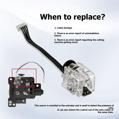For  X1 Series Hall  Board Component Extruder Filament Sensor Assembly for X1 Series 3D Printer Parts 2