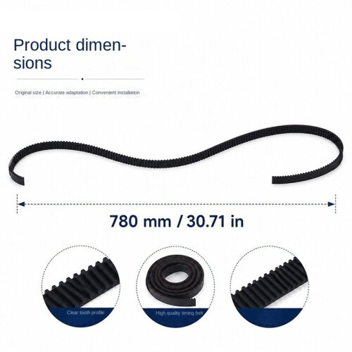 Wear-Resistant, Highly Flexible Y-Axis Timing Belt for  A1 3D Printer