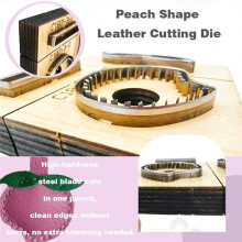 Cute Peach Pendant Cutting Mold DIY Handmade Leathercraft Keychain DIY Tool for Crafting and Material Cutting