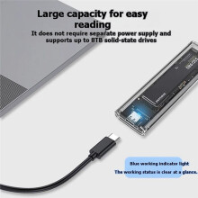 Obudowa Dysku Twardego RGB M.2 NVMe SSD z Protokołem NVMe/PCIe 10 Gb/S dla Dysków SSD M/B Key 2230, 2242, 2260, 2280