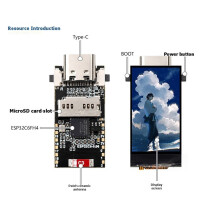 ESP32-C6 LCD Development Board 0.96 Inch Display Screen Without Card ST7789 160x80 TV -Port QST LVGL