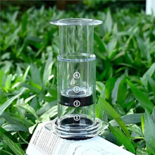 1 Cafetière à Piston Portable, Cafetière de Transparente Antidérapante, pour la Maison et le Bureau
