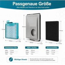 Replacement Filters for  Boost CX1, CX1 Allergy, and CX1 Active Vacuum Cleaners Replaces SF-HY 60, CX-FSF, SNRF3