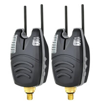 2pcs Waterproof Carp Biting Alert Kit, LED Biting Indicator, Sensitive Audible and Visual Alert,for Night Fishing