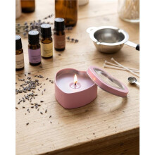 Lot de 25 Boîtes en Forme de Cœur avec Couvercles Transparents, Contenant Vides 2,5 Oz pour Bougies, Dimensions 2,3 X 2,4 X 1,1 Pouces, Boîte avec
