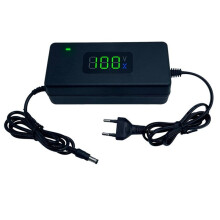 Chargeur 54.6V 2A avec Ventilateur pour Batterie Lithium, Compatible avec Scooters et Vélos Électriques, Prise EU