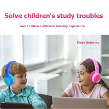 E61 Cute Cat Ear Compatible Headset Wireless Headset Kids Cat Ear Headphones B