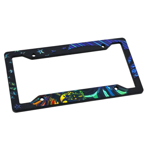US Standard  Colorful License Plate Frame, Universal American License Plate Holder, Modified Car Tag Frame 2