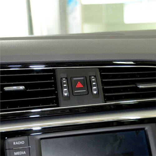 Center Air Vent Hazard Light  Bezel Frame for  Lamando 2015-2018 Emergency Light  Frame Trim Accessories 2