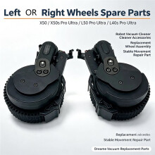 Pièces de Rechange pour Roues Gauches pour Aspirateur Robot pour X50 / X50s Pro Ultra / L50 Pro Ultra / L40s Pro Ultra