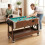 SPORTNOW 3 in 1 Reversible Multi Game Table with Lockable Wheels and Shelf 1