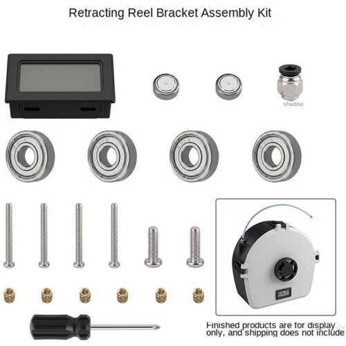 Suitable for 1KG Consumables, Retractable Scroll Holder Assembly Kit with Temperature and Humidity Display Screen 2