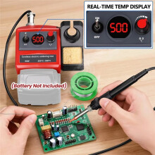 NIEUWE Draadloze Soldeerbout voor 18V Accu, 90W Soldeerstation Kit met 5 Soldeerpunten, DIY Soldeeraccessoires