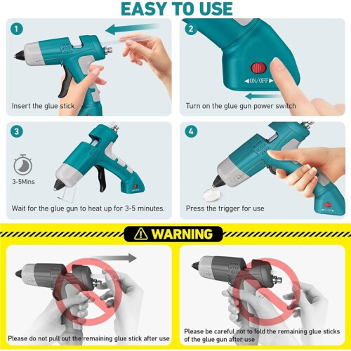 Hot GlueGun Set Stable Support Base Ideal for Crafts, DIY Arts, Home Repairs 2