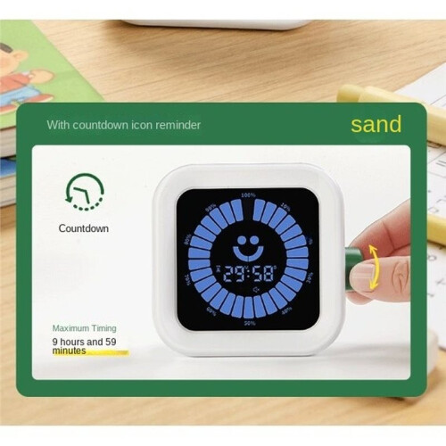 Upgraded Visual Timer, Rechargeable Digital Countdown Kitchen Mechanical Cooking Timer, Management Tool for Studying 2
