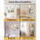 Azulejos de Espelho Autoadesivos e Inquebráveis para Decoração de Parede, 8 Peças de 40x30 cm (16x12 Polegadas) 5