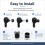 Silicone Eartips for  WF-1000XM6/XM5/XM4/XM3 XDcase Soft Noise Cancelling Earbud Tips Replacement Earplugs White 5