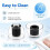 Silicone Eartips for  WF-1000XM6/XM5/XM4/XM3 XDcase Soft Noise Cancelling Earbud Tips Replacement Earplugs White 7
