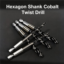 15 PCS High Speed Steel Hex Shank Drill Bit Set, 1.5-6.5mm with Socket Adapter, Impact Driven for Metal, Wood, Drilling