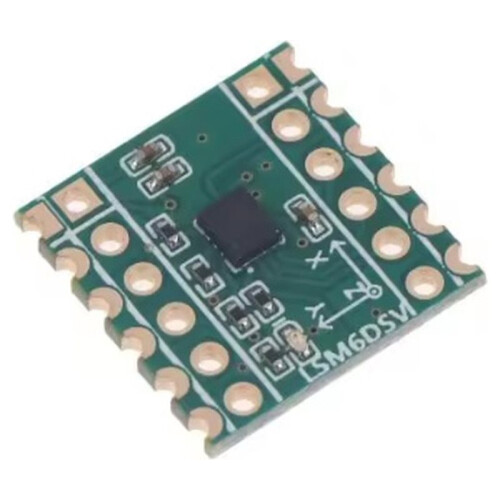 Six-Axis Sensor LSM6DSV Module SPI/IIC Compatible for Smol/SlimeVR - Accelerometer & Gyroscope Data Logging[SMQ]