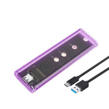 RGB M.2 NVMe SSD-Gehäuse 10 Gbit/S NVMe/PCIe-Protokoll Festplattenbox für M/B Key SSD 2230 2242 2260 2280