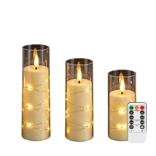 LED Lights Electronic Candles LED Candle Decorations Complete Set of Remote Control Timers for Christmas and Wedding