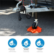 RV Wheel Chocks Wedge Portable Rubber Wedges Stoppers Trailer RV Car Stopper Block RV Accessories