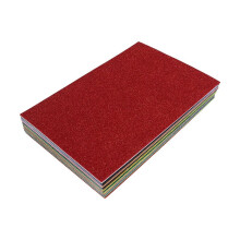 Papier Pailleté pour Loisirs Créatifs et Cartes, avec 10 Feuilles de Mousse Pailletée Autocollante de 2 mm pour le DIY