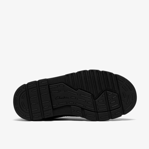Clarks Lorcam Walk K Black Leather 2