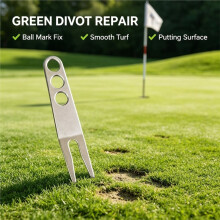 Metalen  Divot Tool, Premium Divot Reparatie Tool voor  Groens, Compact Draagbaar Groen Vork Accessoire voor Golfers, 1PC