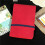 3Holes Loose Leaf Binding  Pocket Notebook with 60Sheets Iine Inner Page Stationery Notebook Red 7