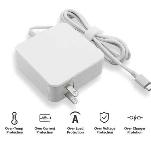 65W USB C Laptop Power Adapter Type C Power PD Wall Fast Charger for      Notebook EU 2