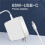 65W USB C Laptop Power Adapter Type C Power PD Wall Fast Charger for      Notebook EU 7