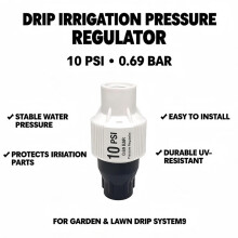 10 PSI Drip Irrigation Pressure Regulator 3/4 Inch Female Thread Garden Water Pressure Reducer for Lawn Drip System