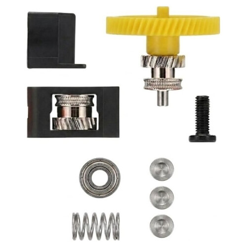 Extruder Gear Assembly for  P2S 3D Printer Includes Drive Gear, Driven Pulley, Bearing, Spring, Washers, Screw 1