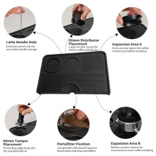 Coffee Espresso Tamping Pad Silicone: Silicone Tamper Pad Thick Food Garde Silicone Pad Ideal for Home Coffee Bar