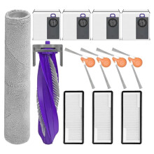 Para Flow 2 - Base Estándar con Depósito de Agua, Piezas de Aspiradora, Cepillo Lateral Principal, Filtro, Mopa, Bolsa para Polvo, Accesorios